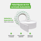 Rodapé E Painel Ripado De Eva Autocolante Branco 2 Em 1 Meu R
