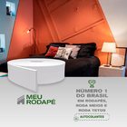 Rodapé Eva  Adesivo Autocolante  Flexível 10cm - 50 Metros