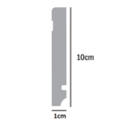 Rodape Eva Autocolante 10cmx1cm Branco 2,35m