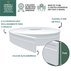 Rodapé Eva Autocolante Flexível 10cm - 33 Metros Ref Rp16
