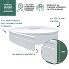 Rodapé Eva Autocolante Flexível 10cm - 36 Metros Ref Rp16