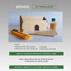 Rodapé Eva Autocolante Flexível 10cm X 1cm - 50 Metros Ref Rp