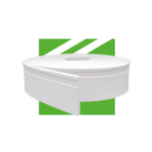 Rodapé Eva Autocolante Flexível 10x1cm - 30 Metros