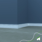 Rodapé Eva Autocolante Flexível 5cm X 1cm - 37,5 Metros Ref R