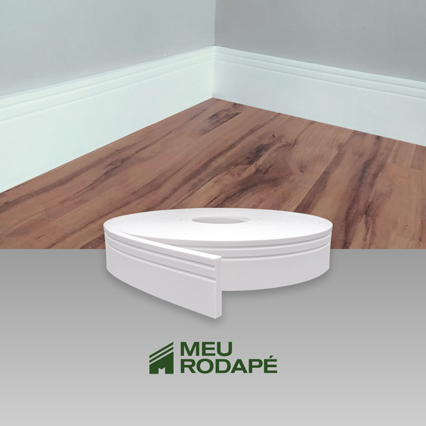 Rodapé Eva Autocolante Flexível 7cm X 1cm - 36 Metros Ref Rp07