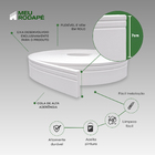 Rodapé Eva Autocolante Flexível 7cm X 1cm - 44 Metros Ref Rp07