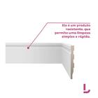 Rodapé Fit Frisado 240x10cm Branco - Biancogres