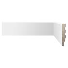Rodapé Fit Liso 240x10cm Branco - Biancogres