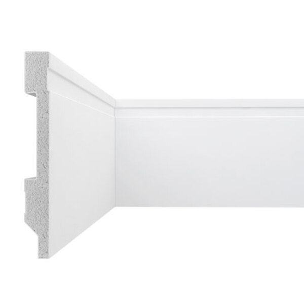 Rodapé Frisado Em Poliestireno Floort 10cm X 13mm
