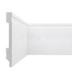 Rodapé Frisado Em Poliestireno Floort 15cm X 15mm Branco