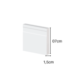 Rodape Guarnição Frisada Poliestireno Slim 41907