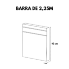 Rodape-guarnição Poliestireno Slim 10x1x225cm 41910