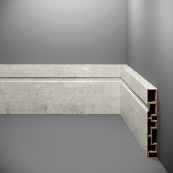 Rodapé Interno Madeira 10x240cm Acqua Eucatex