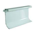 Rodapé Invertido Curvo Lete Em Aluminio Com Aba Para Led 60mm