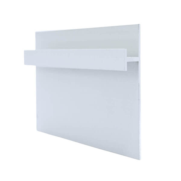 Rodapé Invertido Em Aluminio Com Aba Para Led 62mm X 14mm - H