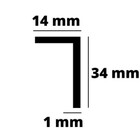 Rodapé Invertido Negativo Parede Flutuante Em Alumínio 34mmx1