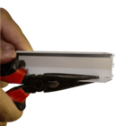 Rodapé Invertido Neri Em Aluminio Com Aba Para Led 25mm X 12,