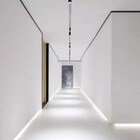 Rodapé Invertido Parede Flutuante Em Alumínio Com Local Para