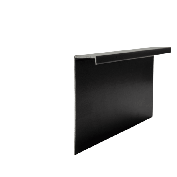 Rodapé Invertido Preto 50mmx20mm Kit Com 10 Barras De 1mt - H