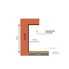 Rodapé Invertido Veles Em Aluminio Sem Aba 50mm X 20mm - Home