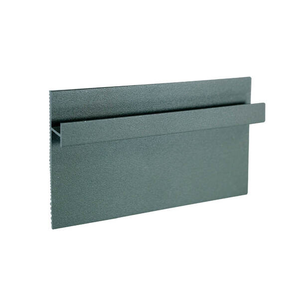 Rodapé Invertido Vytis Em Aluminio Com Aba Para Led 62mm X 13