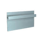 Rodapé Invertido Vytis Em Aluminio Com Aba Para Led 62mm X 13