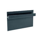 Rodapé Invertido Vytis Em Aluminio Com Aba Para Led 62mm X 13