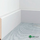 Rodapé Liso Branco 5cm Barra 2,20m - Poliestireno - Bellitas