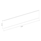 Rodapé Marmorizado Porcelanato Michelangelo 20x90x0,8cm Portobello