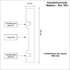 Rodapé Mdf 1001 15mmx10cm Metro Linear