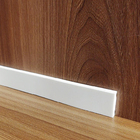 Rodapé Moldura Autocolante Boiserie Roda Meio Flexível 12 Met