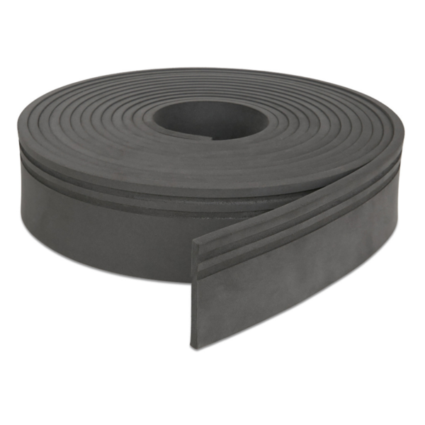 Rodapé Moldura Autocolante Eva Flexível 5cm 5 Metros Cinza 5c