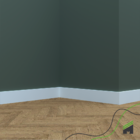 Rodapé Moldura De Eva Autocolante Meu Rodapé 7x1cm - 5m