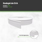 Rodapé Moldura Eva Flexível Autocolante 7cm 45 Metros - Rp16