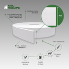 Rodapé Moldura Flexível Autocolante 7cm - 40 Metros + Brinde