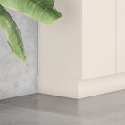 Rodapé Para Balcão Canto Oblíquo 100% Mdf Aurora Off White