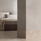 Rodapé Pedra Porcelanato Crema Vena Roma 20x120 Portobello