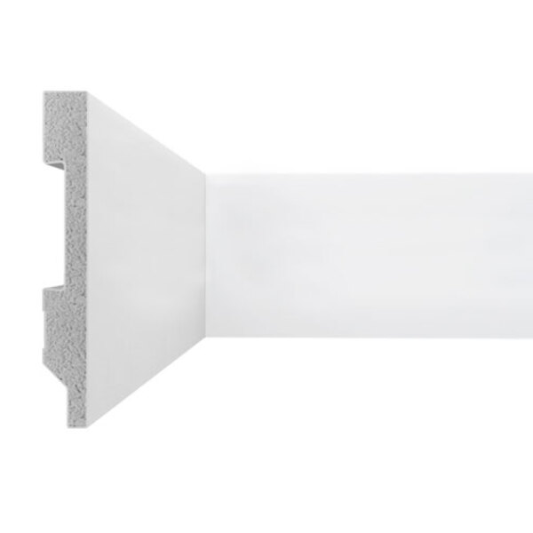 Rodapé Plus Em Poliestireno Liso 7 Cm Floort
