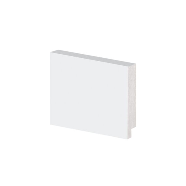 Rodapé Poliestireno 05cm Liso Branco 50005 Arquitech