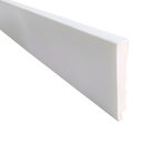 Rodapé Poliestireno 07cm Liso Branco - 2,4 Metros