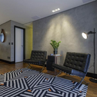 Rodape Poliestireno 07cm Preto Liso 2,40m 50007 Arquitech