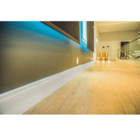 Rodape Poliestireno 10cm Branco Frisado 2,40 Metros