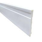 Rodapé Poliestireno 10cm Frisado Branco - 2,4 Metros