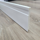 Rodapé Poliestireno 10cm Frisado Branco - 2,4 Metros