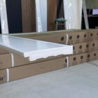 Rodapé Poliestireno 10cm Liso Branco - 2,4 Metros