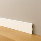 Rodapé Poliestireno 10cm Liso Branco 2m Rm Decor