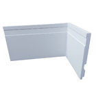 Rodapé Poliestireno 12cm de Altura Frisado Branco (12x1x240cm