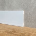 Rodape Poliestireno 15cm Liso Passa Fio 2,4 Metros