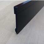 Rodape Poliestireno 15cm Preto Frisado 2,40 Metros