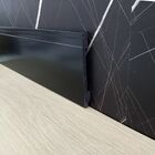 Rodape Poliestireno 15cm Preto Frisado 2,40 Metros